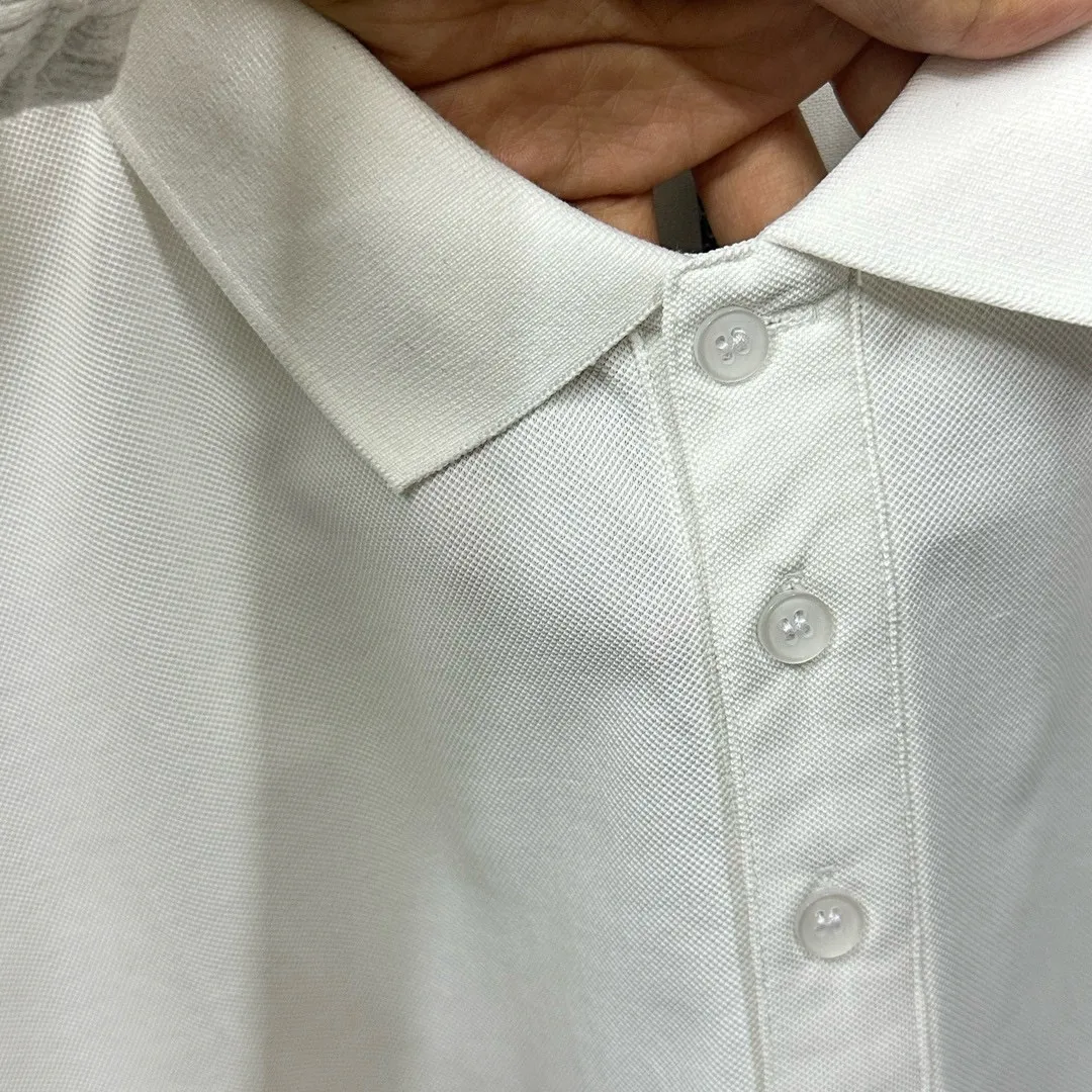 P150 Ralph Lauren POLO 2025 spring and summer new style simple logo letter embroidered pique fabric short-sleeved polo for men and women Size: M L XL 2XL 3XL Color: black white